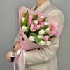 Микс розовых тюльпанов, 21 шт